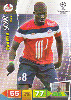 Moussa Sow LOSC Lille 2011/12 Panini Adrenalyn XL CL #130